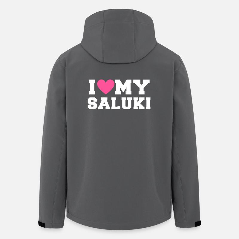 I love my Saluki - Men’s Recycled Softshell Jacket by Stanley/Stella - anthracite