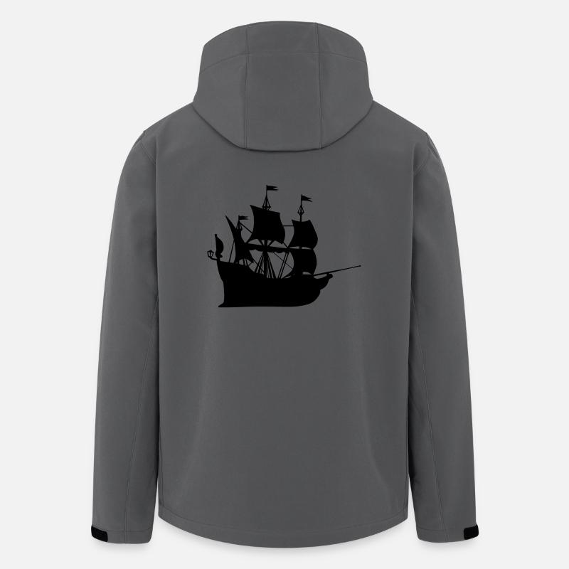 Schiff Geschenk Idee - Recycelte Männer Softshell-Jacke von Stanley/Stella - Anthrazit