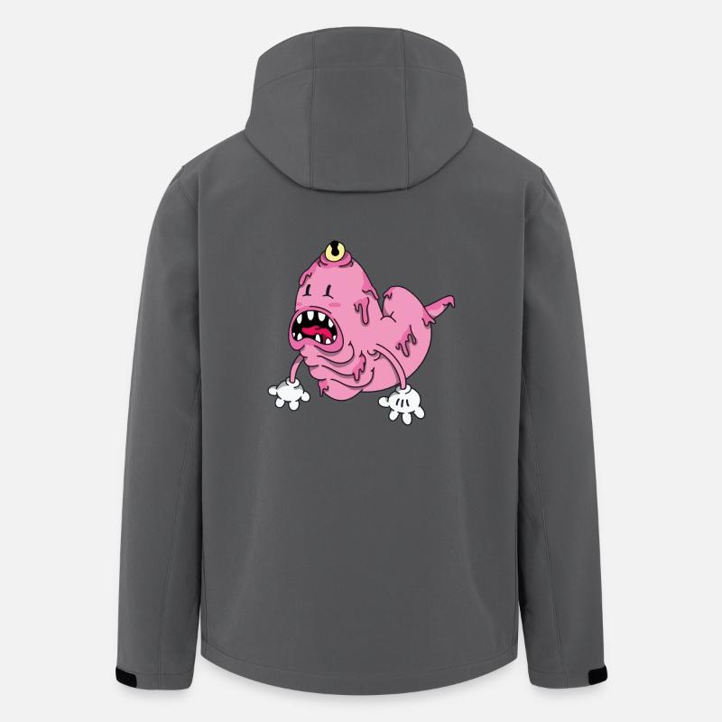 Monster - Recycelte Männer Softshell-Jacke von Stanley/Stella - Anthrazit