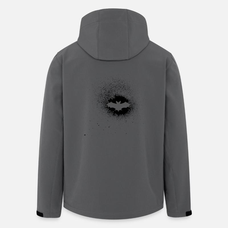 Fledermaus - Recycelte Männer Softshell-Jacke von Stanley/Stella - Anthrazit