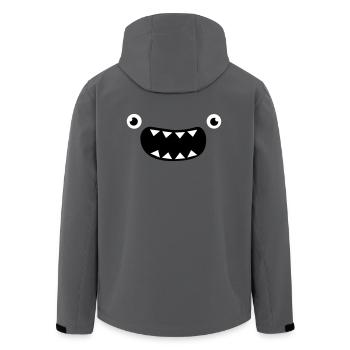 Funny Monster Face - Recycelte Männer Softshell-Jacke von Stanley/Stella - Anthrazit - Hinten - AI Model Male 185 light (185cm)