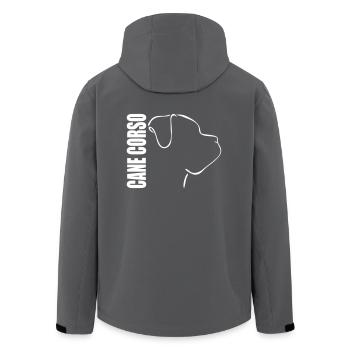 CANE CORSO PROFIL - Recycelte Männer Softshell-Jacke von Stanley/Stella - Anthrazit - Hinten - AI Model Male 185 light (185cm)