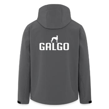 GALGO Hunderasse Hunde Hund Wilsigns - Recycelte Männer Softshell-Jacke von Stanley/Stella - Anthrazit - Hinten - AI Model Male 185 light (185cm)