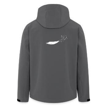 Birds freedom knows - Men’s Recycled Softshell Jacket by Stanley/Stella - anthracite - Back - AI Model Male 185 light (185cm)