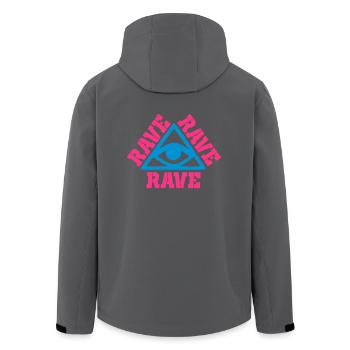 Rave 4 - Recycelte Männer Softshell-Jacke von Stanley/Stella - Anthrazit - Hinten - AI Model Male 185 light (185cm)