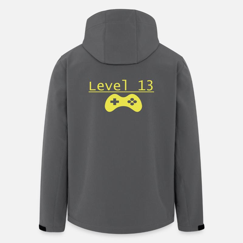 Level 13 - Recycelte Männer Softshell-Jacke von Stanley/Stella - Anthrazit