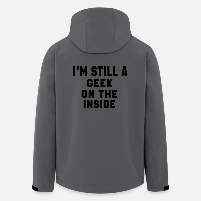 Ich bin immer noch ein Geek auf der Innenseite - Recycelte Männer Softshell-Jacke von Stanley/Stella - Anthrazit