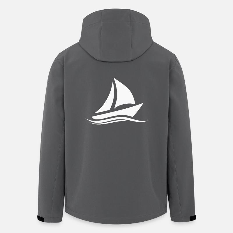 boot weiss - Recycelte Männer Softshell-Jacke von Stanley/Stella - Anthrazit