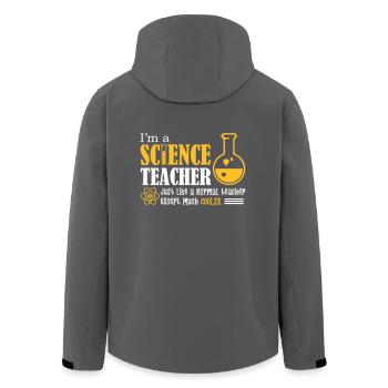 I'm A Science Teacher - Recycelte Männer Softshell-Jacke von Stanley/Stella - Anthrazit - Hinten - AI Model Male 185 light (185cm)