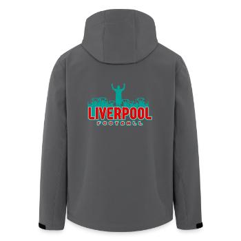 Liverpool Fußball - Recycelte Männer Softshell-Jacke von Stanley/Stella - Anthrazit - Hinten - AI Model Male 185 light (185cm)