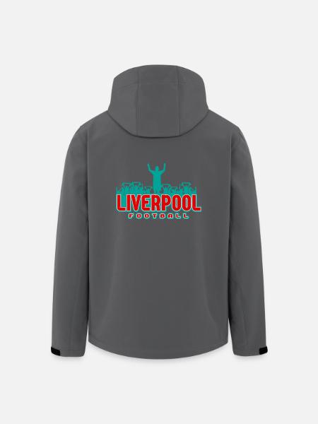 Liverpool Fußball - Recycelte Männer Softshell-Jacke von Stanley/Stella - Anthrazit