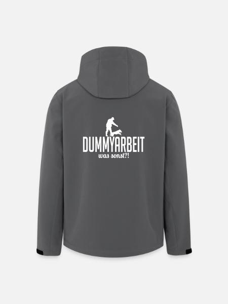 DUMMYARBEIT was sonst - Recycelte Männer Softshell-Jacke von Stanley/Stella - Anthrazit