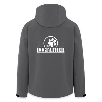 The Dogfather - Recycelte Männer Softshell-Jacke von Stanley/Stella - Anthrazit - Hinten - AI Model Male 185 light (185cm)