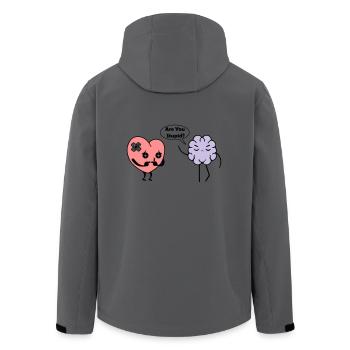 Lerne Herz - Recycelte Männer Softshell-Jacke von Stanley/Stella - Anthrazit - Hinten - AI Model Male 185 light (185cm)
