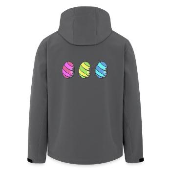 eier eggs easter easteregg ostereier ostern75 - Recycelte Männer Softshell-Jacke von Stanley/Stella - Anthrazit - Hinten - AI Model Male 185 light (185cm)
