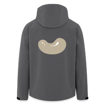 kidney beans bohnen veggie gemuese vegetables12 - Recycelte Männer Softshell-Jacke von Stanley/Stella - Anthrazit - Hinten - AI Model Male 185 light (185cm)