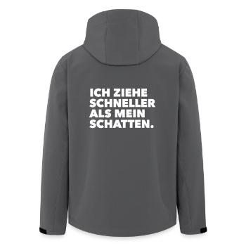 Lucky Luke - Recycelte Männer Softshell-Jacke von Stanley/Stella - Anthrazit - Hinten - AI Model Male 185 light (185cm)