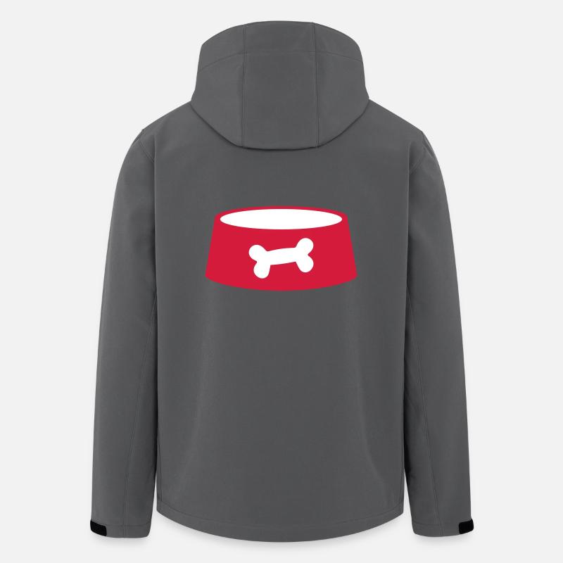 Hundenapf für Hunde - Recycelte Männer Softshell-Jacke von Stanley/Stella - Anthrazit