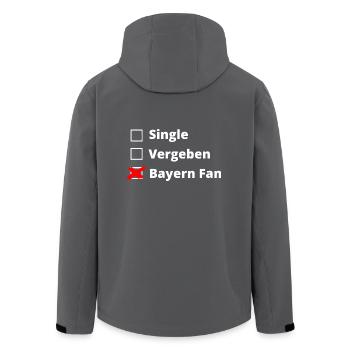 Bayern Fan statt vergeben - Recycelte Männer Softshell-Jacke von Stanley/Stella - Anthrazit - Hinten - AI Model Male 185 light (185cm)