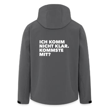 Nicht-Klar-Kommer - Recycelte Männer Softshell-Jacke von Stanley/Stella - Anthrazit - Hinten - AI Model Male 185 light (185cm)