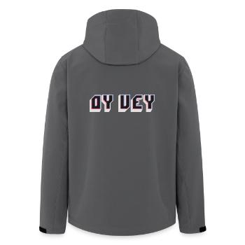 Lustige jiddische Phrase - Oy Vey, jüdisches Weihnachtsgeschenk - Recycelte Männer Softshell-Jacke von Stanley/Stella - Anthrazit - Hinten - AI Model Male 185 light (185cm)