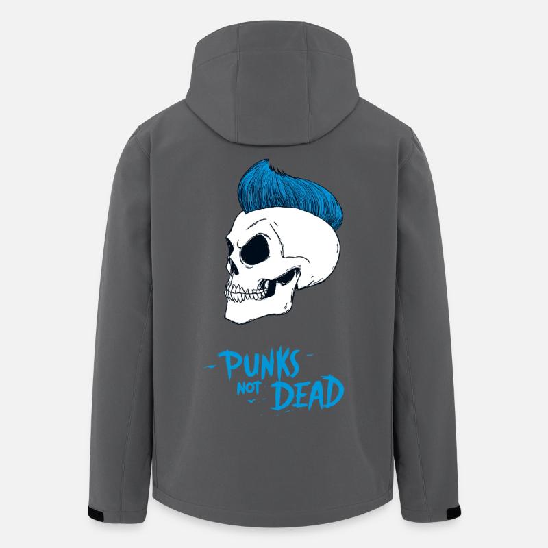 PUNKS NOT DEAD #2 - steam punk'n'roll - Men’s Recycled Softshell Jacket by Stanley/Stella - anthracite