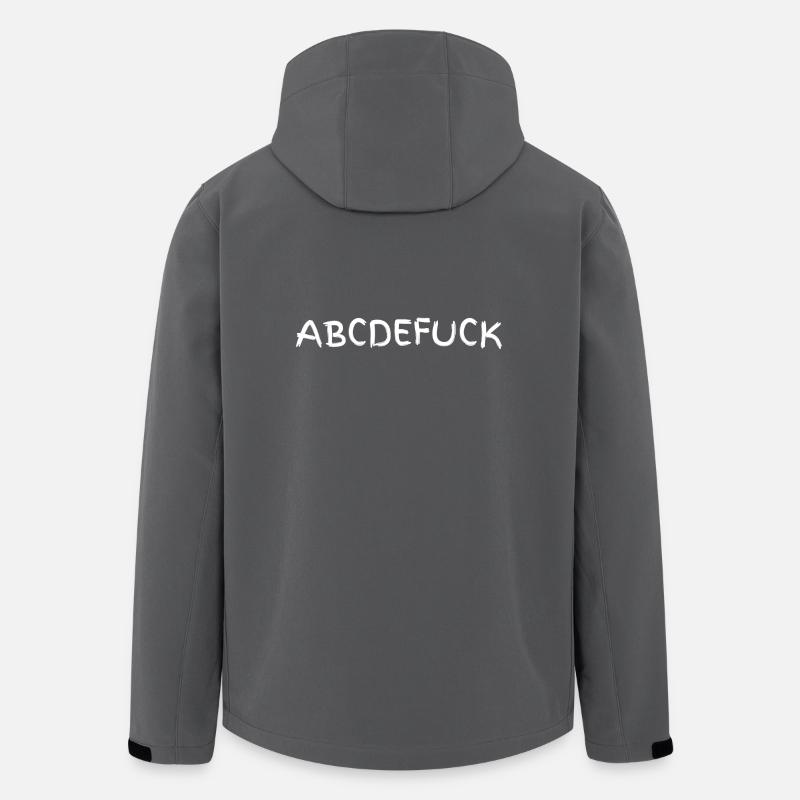 ABCDEFUCK - Men’s Recycled Softshell Jacket by Stanley/Stella - anthracite