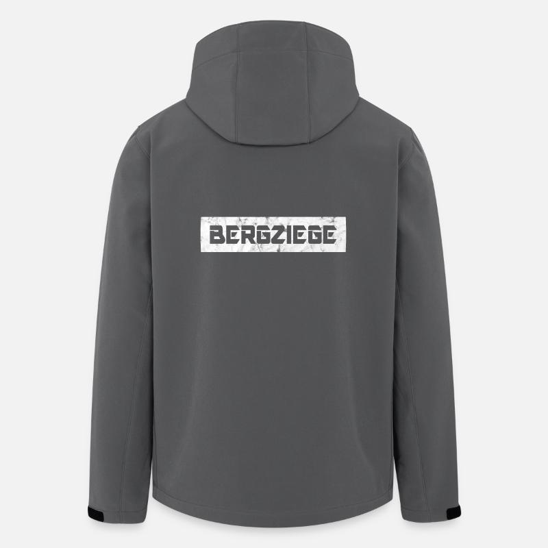 Bergziege - Recycelte Männer Softshell-Jacke von Stanley/Stella - Anthrazit