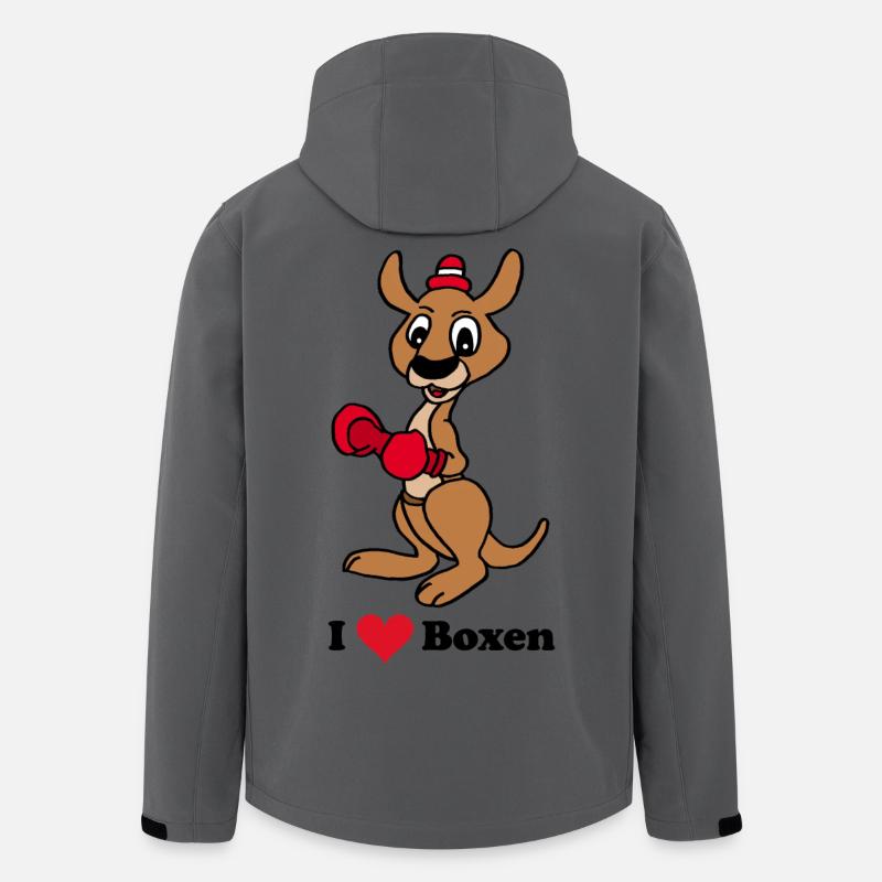 Känguru - Recycelte Männer Softshell-Jacke von Stanley/Stella - Anthrazit