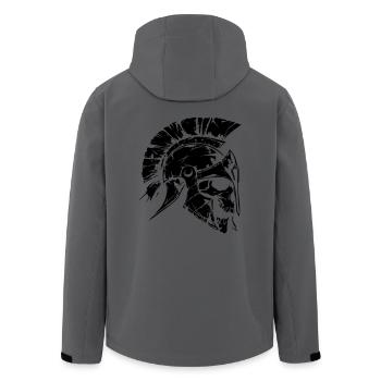 sparta skull 01 - Recycelte Männer Softshell-Jacke von Stanley/Stella - Anthrazit - Hinten - AI Model Male 185 light (185cm)