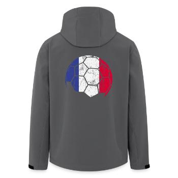 France Soccer Ball Fußball - Recycelte Männer Softshell-Jacke von Stanley/Stella - Anthrazit - Hinten - AI Model Male 185 light (185cm)