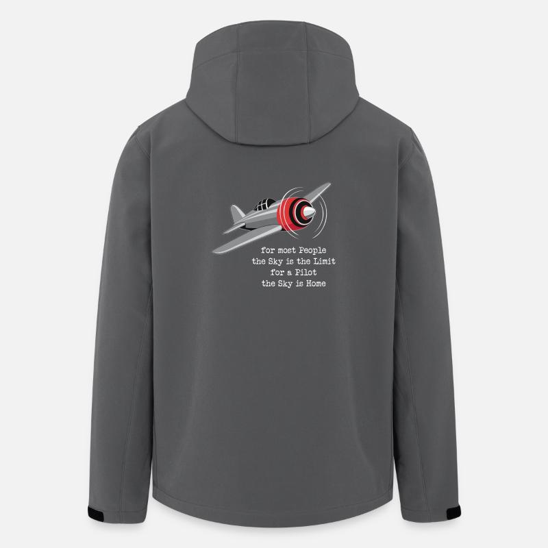 Pilot aviation plane flying gift - Men’s Recycled Softshell Jacket by Stanley/Stella - anthracite