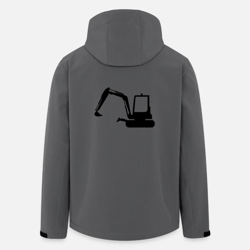 Bagger - Recycelte Männer Softshell-Jacke von Stanley/Stella - Anthrazit