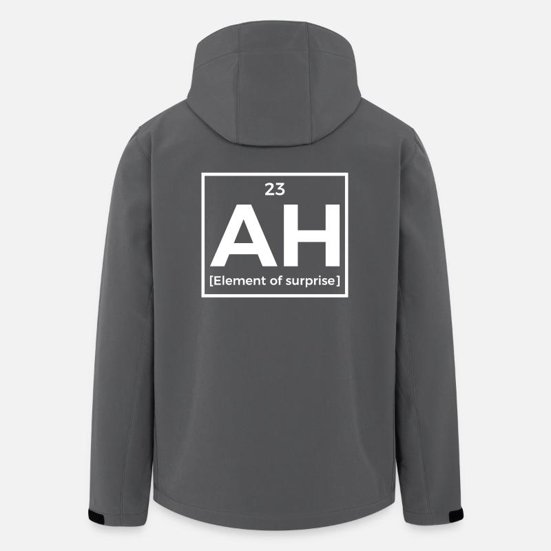 De surprise - Tableau périodique - Veste softshell homme en polyester recyclé Stanley/Stella - charbon