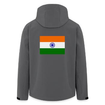 Indien-Flagge - Recycelte Männer Softshell-Jacke von Stanley/Stella - Anthrazit - Hinten - AI Model Male 185 light (185cm)