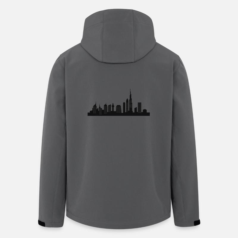dubai skyline - Men’s Recycled Softshell Jacket by Stanley/Stella - anthracite