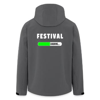 Festival Loading Shirt! - Recycelte Männer Softshell-Jacke von Stanley/Stella - Anthrazit - Hinten - AI Model Male 185 light (185cm)