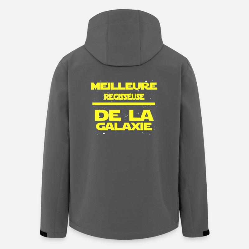 regisseuse - Veste softshell homme en polyester recyclé Stanley/Stella - charbon