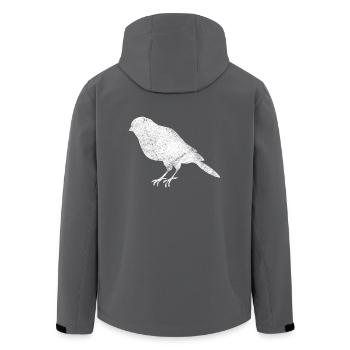 Vogel Vogelbesitzer Geschenk Vögel Raubvogel - Recycelte Männer Softshell-Jacke von Stanley/Stella - Anthrazit - Hinten - AI Model Male 185 light (185cm)