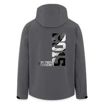 11. GEBURTSTAG LIMITED EDITION 2015 - Recycelte Männer Softshell-Jacke von Stanley/Stella - Anthrazit - Hinten - AI Model Male 185 light (185cm)