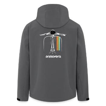 Motorroller Roller Primavera - Recycelte Männer Softshell-Jacke von Stanley/Stella - Anthrazit - Hinten - AI Model Male 185 light (185cm)