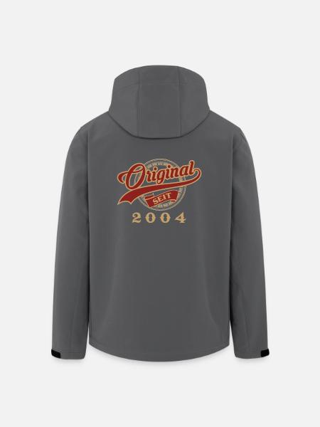 Original seit 2004 - Jahrgang Geschenk Geburtstag - Recycelte Männer Softshell-Jacke von Stanley/Stella - Anthrazit