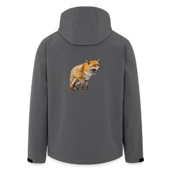 Fuchs - Recycelte Männer Softshell-Jacke von Stanley/Stella - Anthrazit - Hinten - AI Model Male 185 light (185cm)