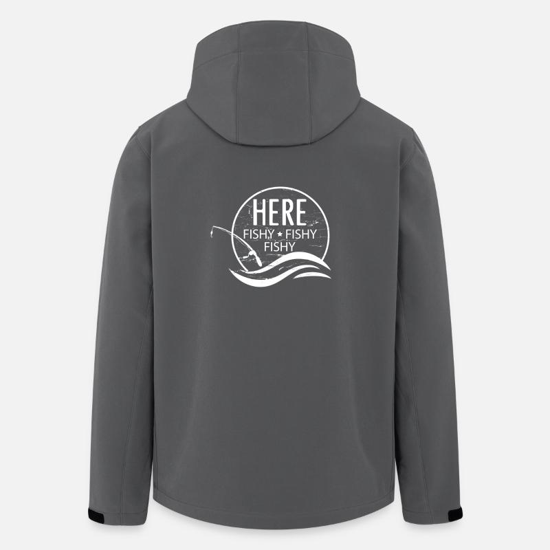 Angeln - Recycelte Männer Softshell-Jacke von Stanley/Stella - Anthrazit