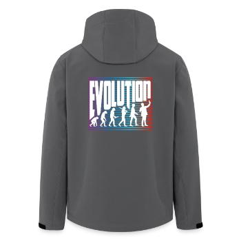 Evolution - Recycelte Männer Softshell-Jacke von Stanley/Stella - Anthrazit - Hinten - AI Model Male 185 light (185cm)