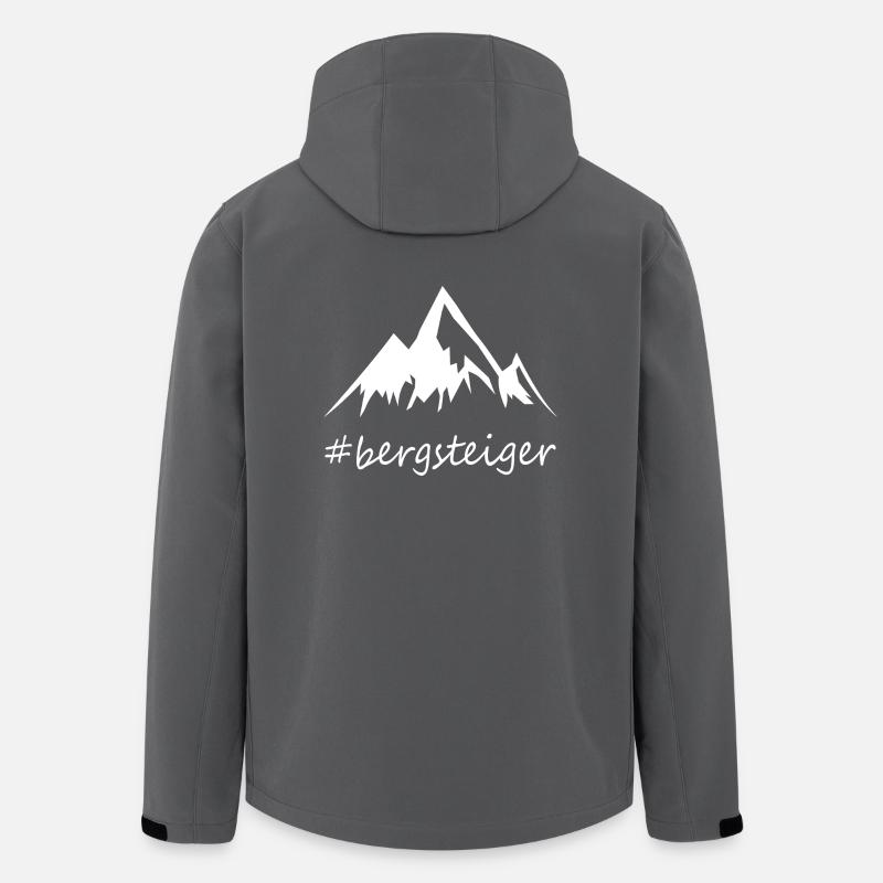 bergsteiger - Recycelte Männer Softshell-Jacke von Stanley/Stella - Anthrazit