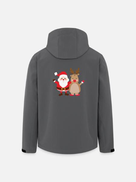 rudolph santa - Recycelte Männer Softshell-Jacke von Stanley/Stella - Anthrazit