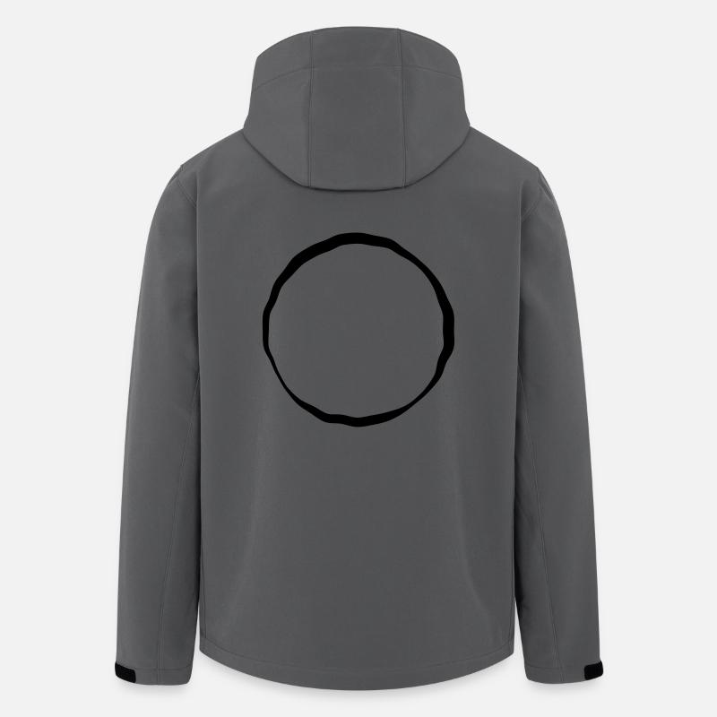 cercle de la vie - Veste softshell homme en polyester recyclé Stanley/Stella - charbon
