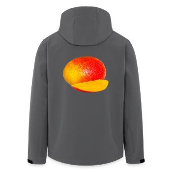 mango veggie gemuese fruits18 - Recycelte Männer Softshell-Jacke von Stanley/Stella - Anthrazit - Hinten - AI Model Male 185 light (185cm)