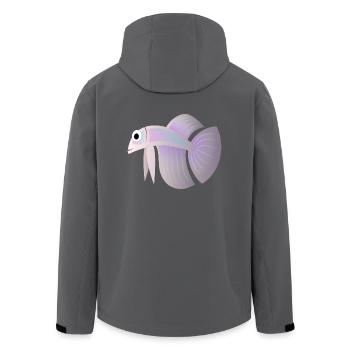 fish fish animal tiere1415 - Recycelte Männer Softshell-Jacke von Stanley/Stella - Anthrazit - Hinten - AI Model Male 185 light (185cm)